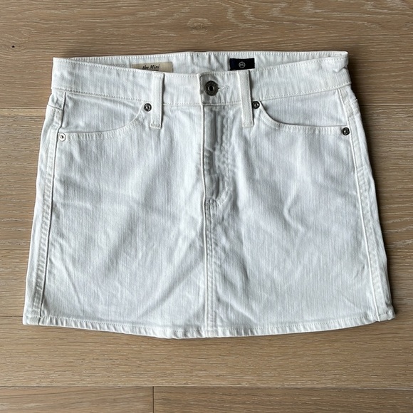 AG The Mini A-Line Skirt White sz 25 - Picture 1 of 4